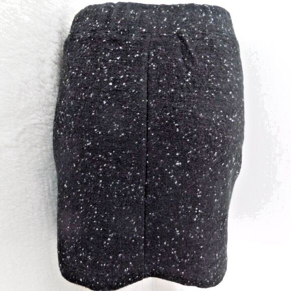 LOFT BLACK SPECKED KNIT LOUNGE CASUAL EFFORTLESS SWEATER MINI SKIRT SIZE: L NEW - Picture 7 of 7